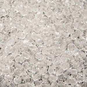 100pcs Czech Fire Polished Faceted Glass Beads Round 4mm Crystal