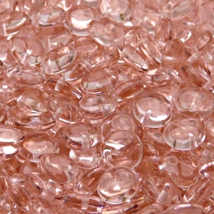 40pcs Czech Pressed Glass Lentil Beads 8mm Rosaline