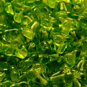 10pcs Czech Pressed Glass Bell Flowers Beads 11x13mm Olivine