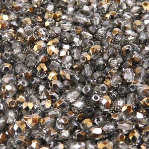 100pcs Czech Fire Polished Faceted Glass Beads Round 4mm Crystal Valentinit