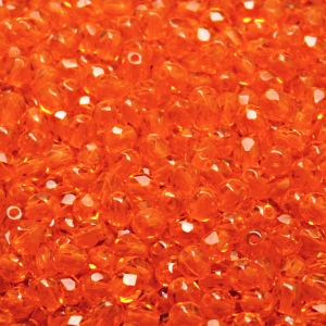 100pcs Czech Fire Polished Faceted Glass Beads Round 4mm Hyacinth