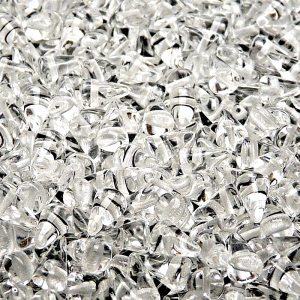 50pcs Czech Pressed Glass Spike Beads 5x8mm Crystal