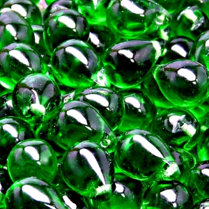 10pcs Czech Pressed Glass Teardrop Beads 10x14mm Chrysolite