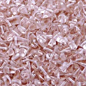 50pcs Czech Pressed Glass Spike Beads 5x8mm Rosaline