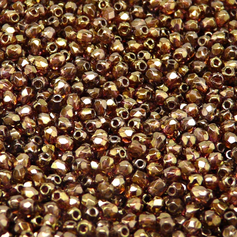 100pcs Czech Fire Polished Faceted Glass Beads Round 3mm Crystal Violet Brown Marble Senegal Luster