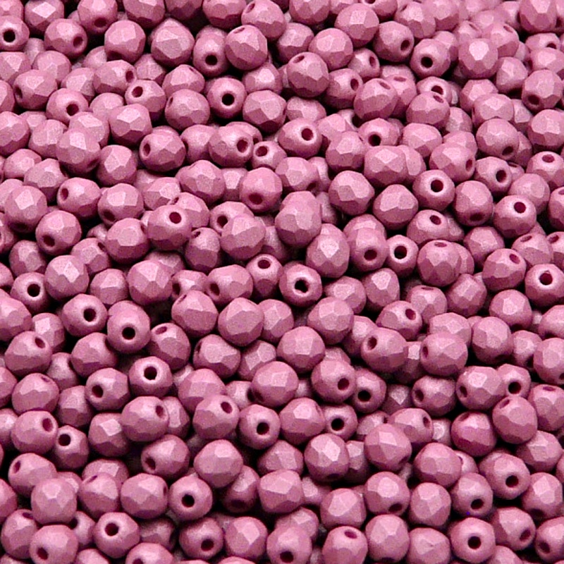 100pcs Czech Fire Polished Faceted Glass Beads Round 3mm White Alabaster Bordeaux Neon Silk Matte