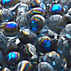 10pcs Czech Pressed Glass Teardrop Beads 10x14mm Light Sapphire Azuro