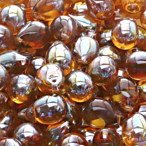 10pcs Czech Pressed Glass Teardrop Beads 10x14mm Rosaline Celsian