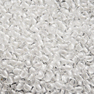 200pcs Czech Pressed Glass Round Beads 3mm Crystal