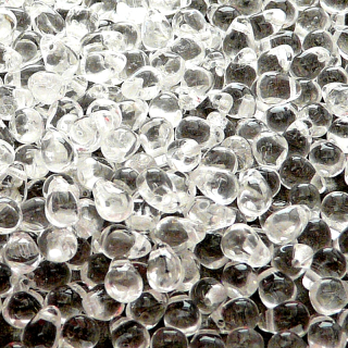 80pcs Czech Pressed Glass Teardrop Beads 4x6mm Crystal
